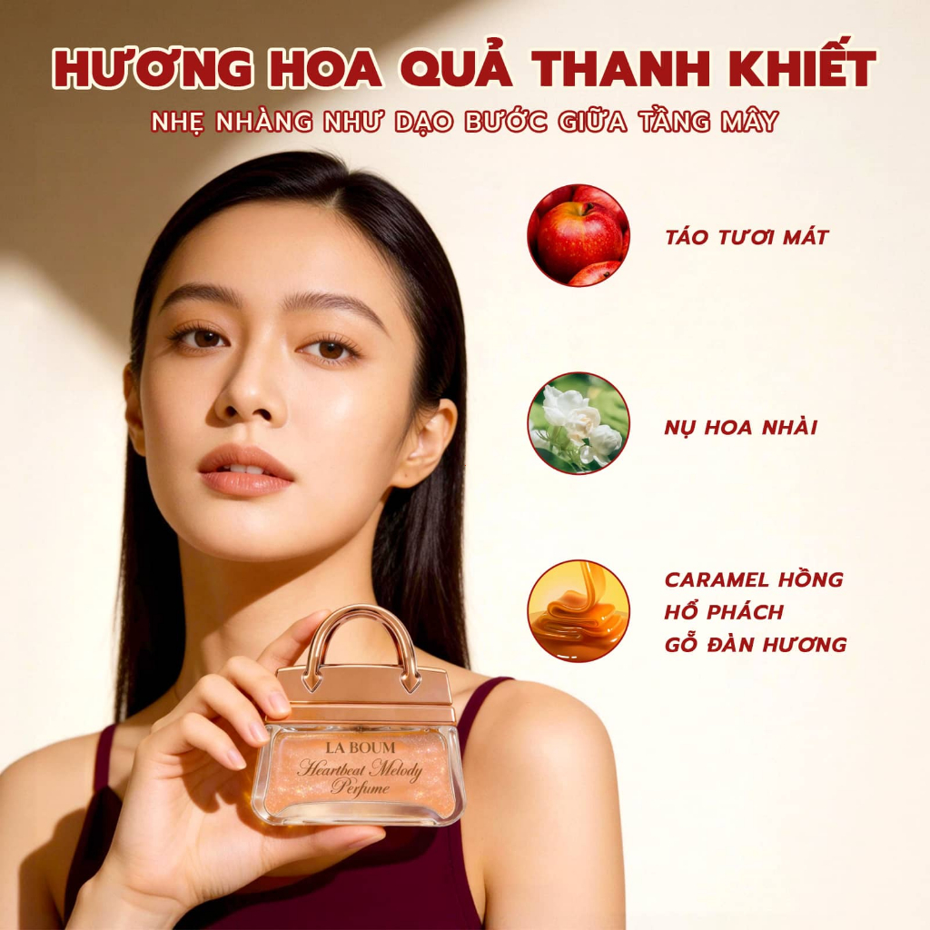 【NEW】Nước Hoa Nữ Ngọt Thanh Khô Không Hề Ngấy Ánh Nhũ Kim Tuyến Sang Trọng Lưu Hương 24h LABOUM Phù Hợp Đi Làm Hẹn Hò
