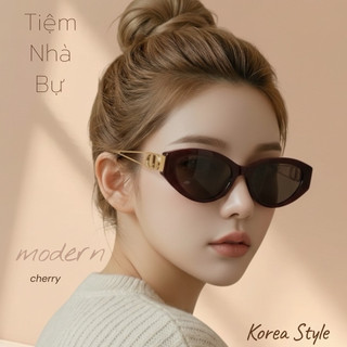 Mắt kính râm nữ gọng kim loại hot thời trang chống UV 400 - Bự store - 753
