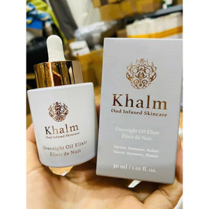 Tinh dầu làm dịu da với trầm hương,làm sáng da ban đêm 30ml K.halm Natural Overnight Oil Elixir
