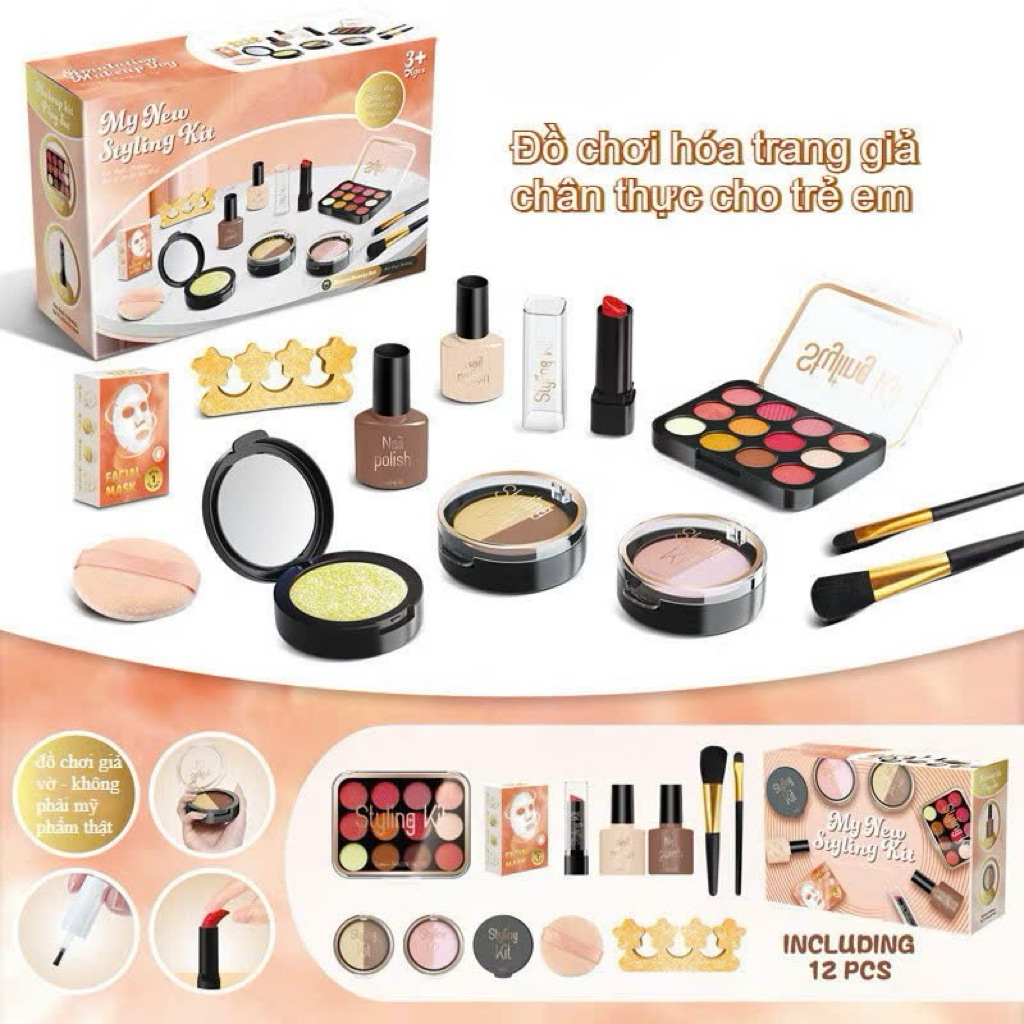 Bộ đồ chơi trang điểm cho bé nhiều chi tiết