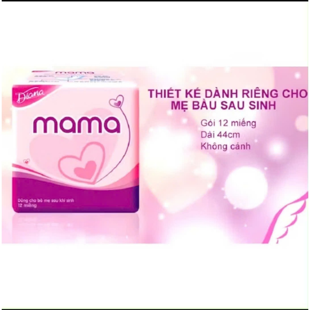 Băng vệ sinh Diana Mama cho mẹ sau sinh 12 miếng