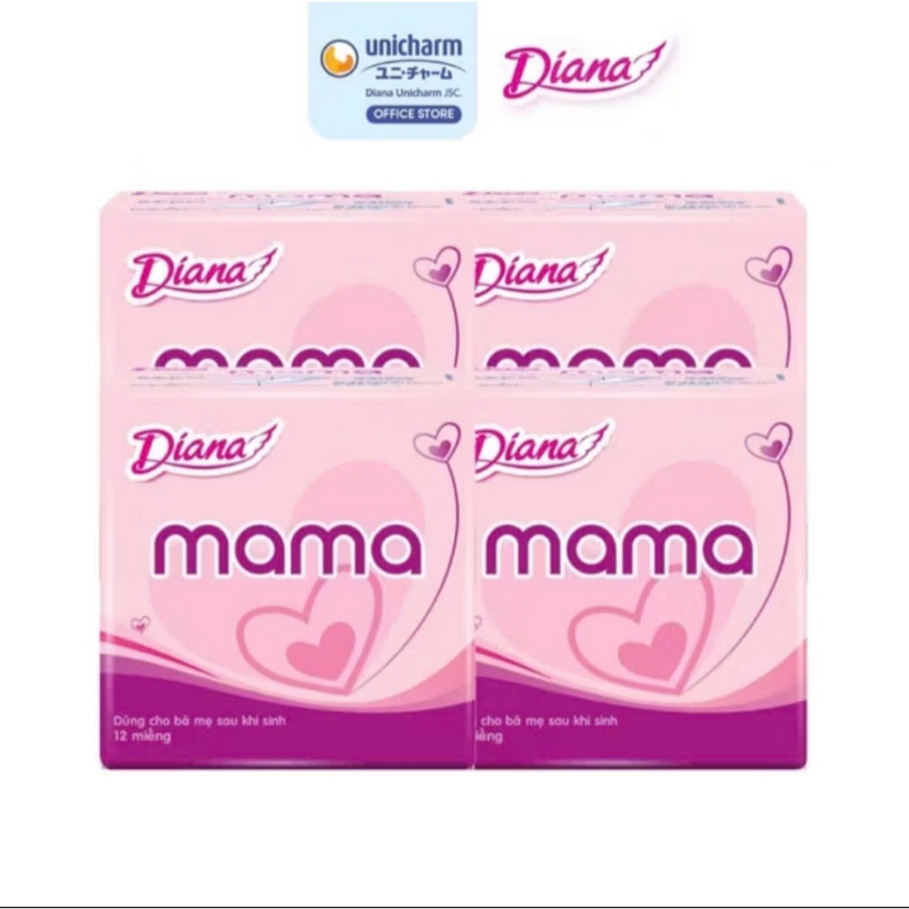 Băng vệ sinh Diana Mama cho mẹ sau sinh 12 miếng