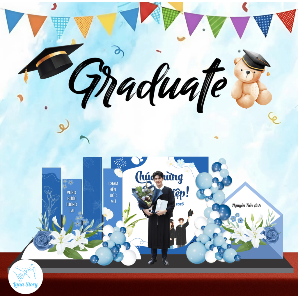 [Quà Tặng Tốt Nghiệp] Mô Hình Tốt Nghiệp 3D Luna Story  - Quà Tặng Bạn Bè, Kỉ Niệm Ra Trường
