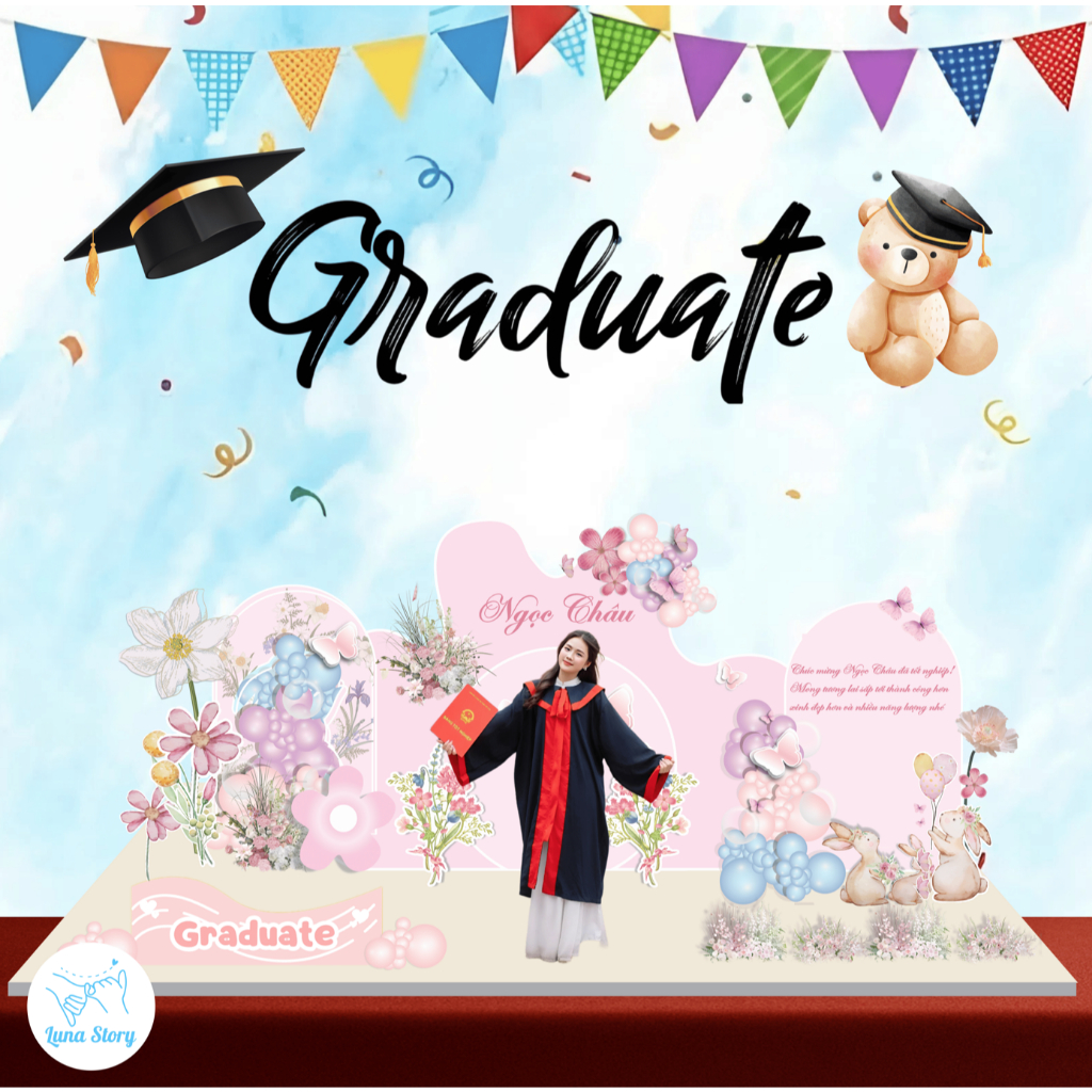 [Quà Tặng Tốt Nghiệp] Mô Hình Tốt Nghiệp 3D Luna Story  - Quà Tặng Bạn Bè, Kỉ Niệm Ra Trường