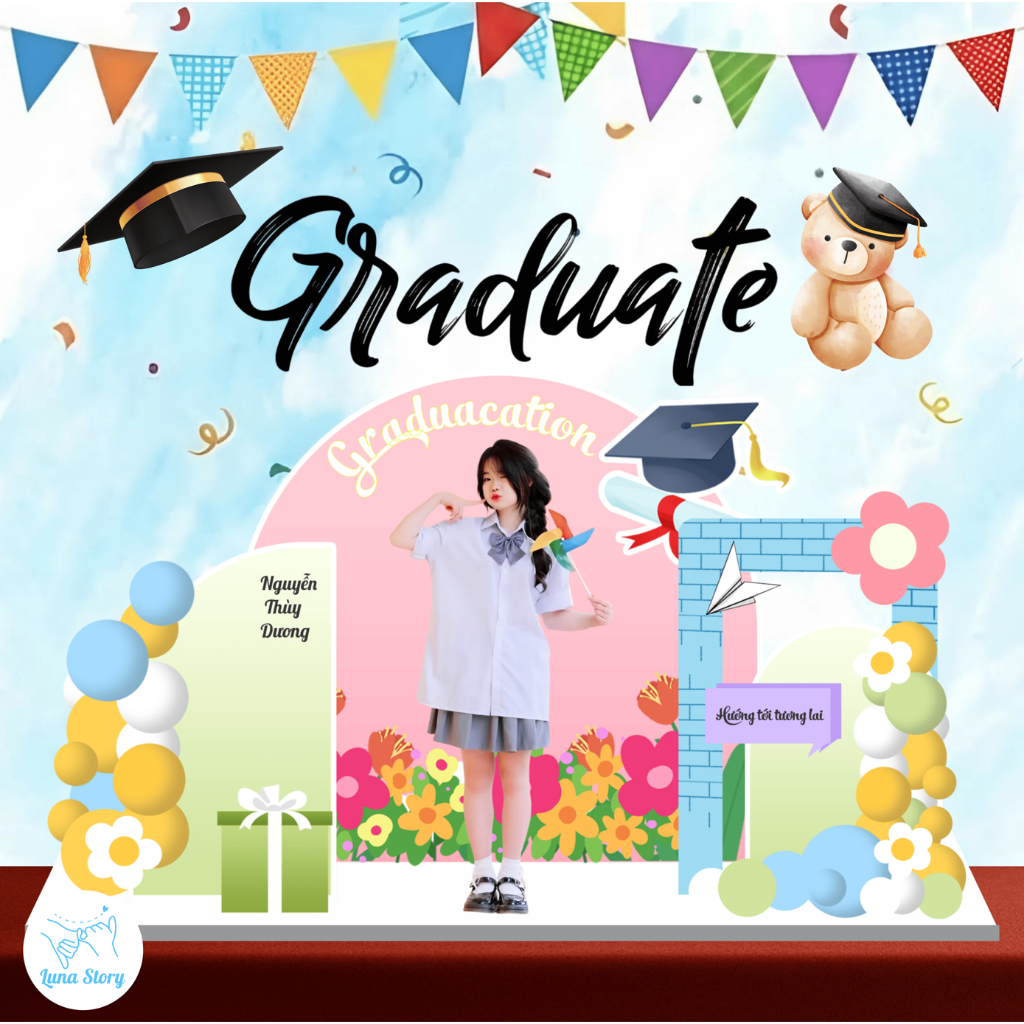 [Quà Tặng Tốt Nghiệp] Mô Hình Tốt Nghiệp 3D Luna Story  - Quà Tặng Bạn Bè, Kỉ Niệm Ra Trường