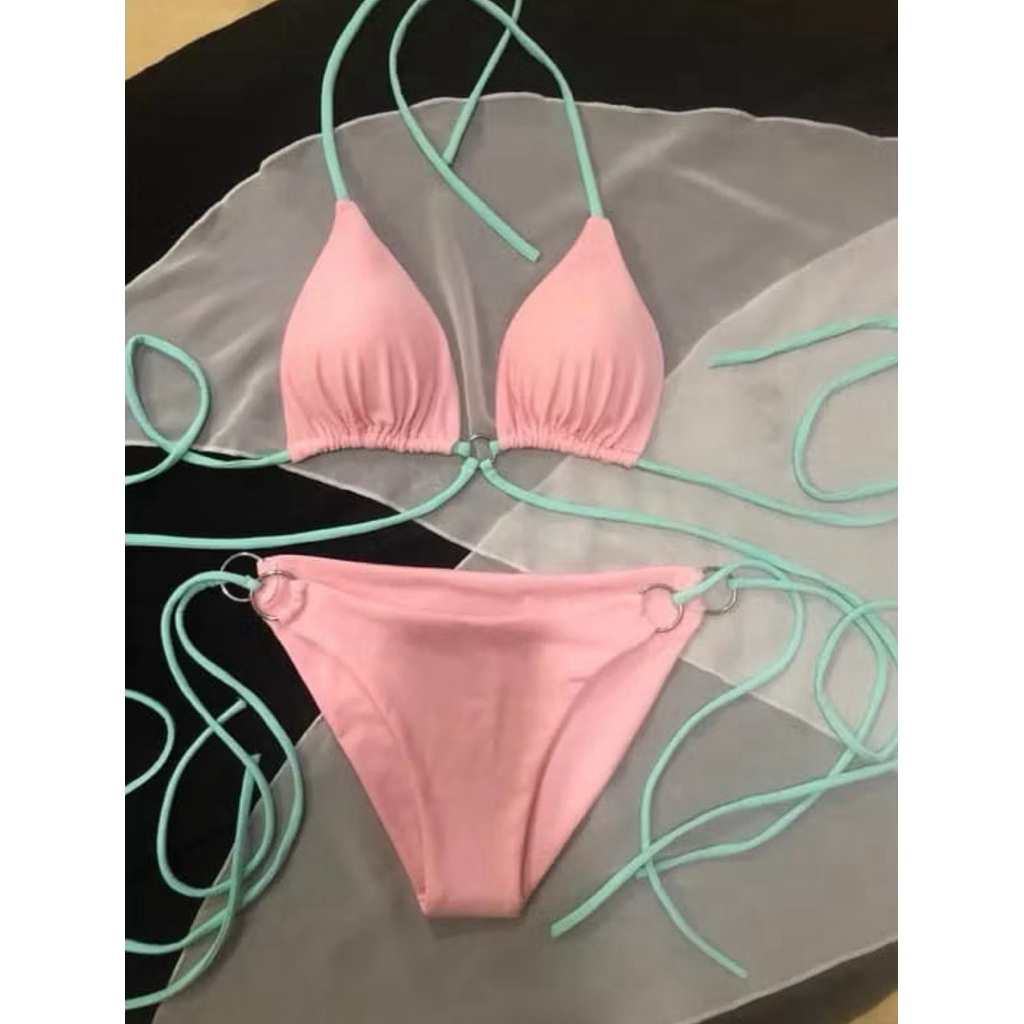 Bikini DTD nữ 2 mảnh phối màu xinh xắn, kiểu dáng sang trọng