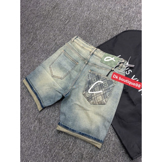 quần short bò nam màu xanh trơn cực đẹp,hoạ tiết túi sau điể nhấn,vải bò dày mềm co giãn nhẹ,phom dáng chuẩn 1:1 SC