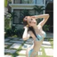 Set bộ 2 món kèm vỏ sò xinh xắn thời trang nữ đi chơi có 4 màu siêu xinh chất thun 2 lớp cổ dây không tay quần dáng ngắn