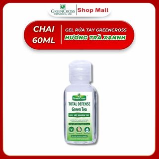 Chai Gel Rửa Tay Khô Green Cross Total Defense 60ml - Diệt Khuẩn 99,99% - Bảo Vệ Sức Khỏe