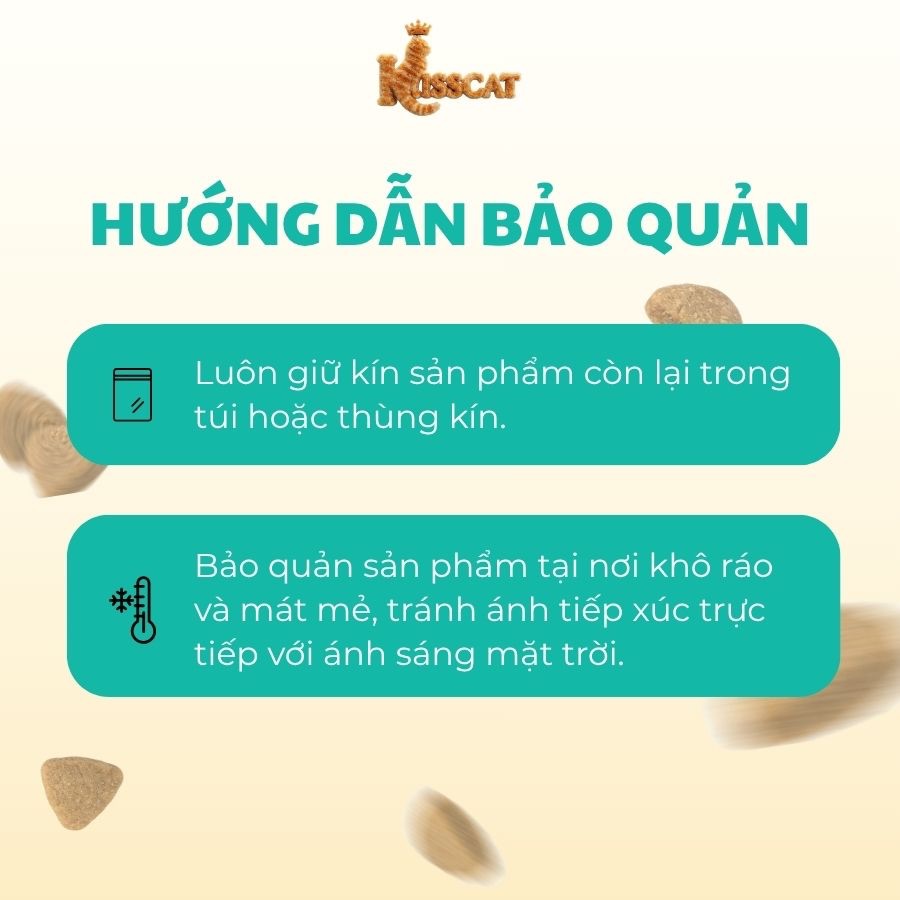 Hạt Cho Mèo Kisscat gói 1KG 30% Protein Giảm Búi Lông Tăng Cường Omega 3
