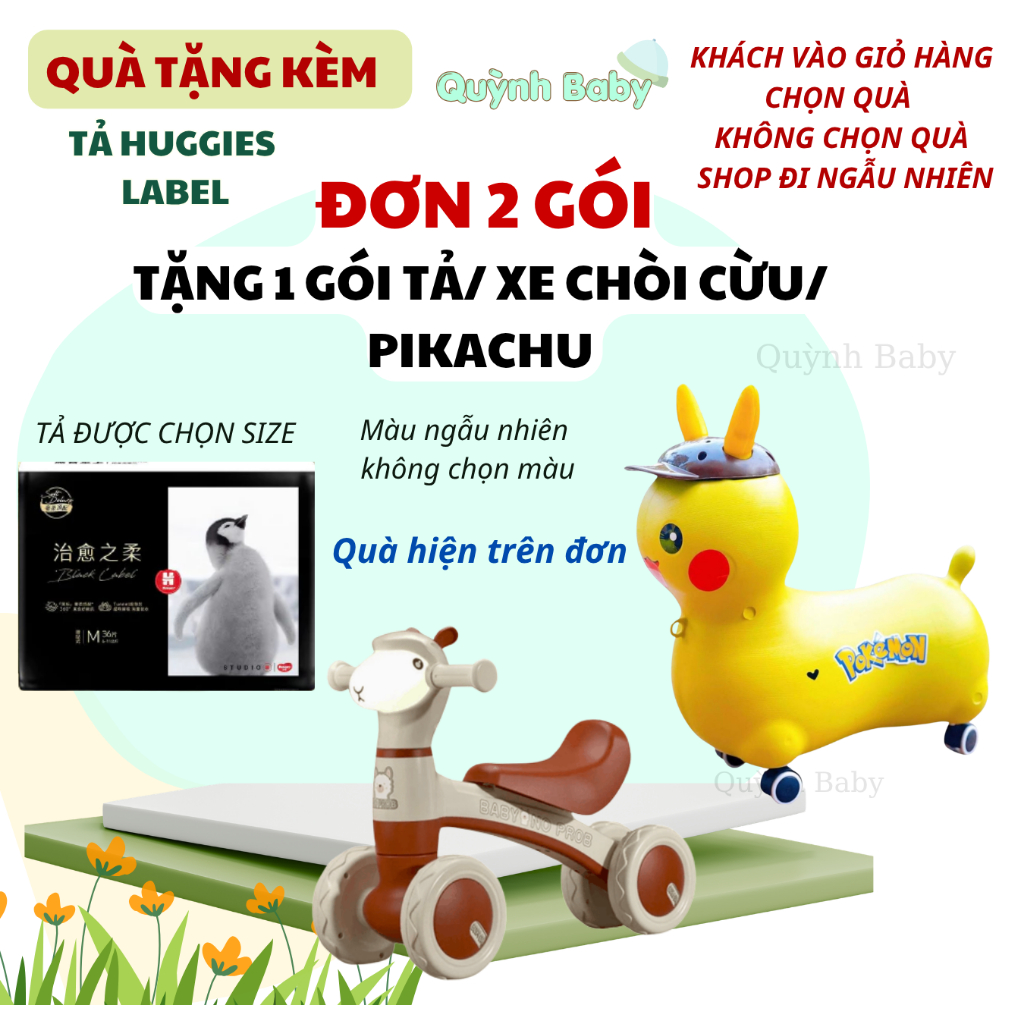 [QUÀ LABEL 04/04] QUÀ HIỆN ĐƠN PIKACHU HOẶC XE CHÒI HOẶC 1 GÓI TẢ ...