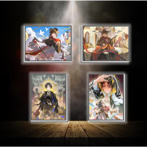 Tranh đèn led 3D đổi màu Lord of mysteries - Tranh đèn led 3D ANIME trang trí bàn làm việc, đèn ngủ