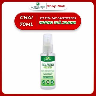 Chai Xịt Rửa Tay Khô Green Cross Total Protect 70ml - Diệt Khuẩn Vượt Trội 99.9%