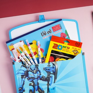 Cặp Học Thêm 2 Ngăn Classmate Đa Dạng Mẫu, Dễ Thương , Cặp Học Thêm Chất Liệu Nhựa Nguyên Sinh An Toàn Cho Bé, Học Sinh