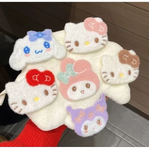 Miếng Dán Tóc/Mái Hello Kitty, My Melody, Kuromi, Cinnamoroll Lông Xù Lớn Cố Định Tóc Mái Trang Điểm