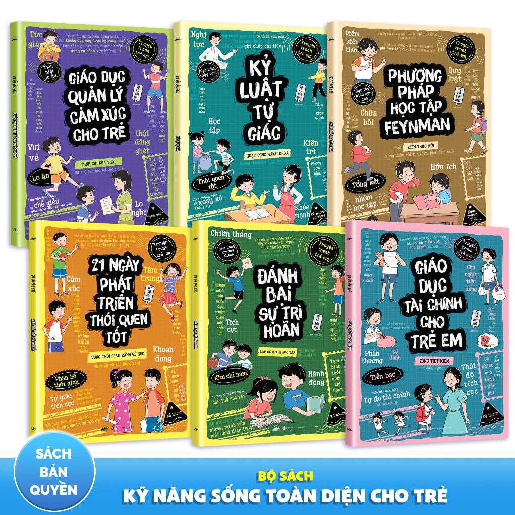 Bộ Sách Kỹ Năng Toàn Diện Cho Trẻ Từ 6 - 12 Tuổi  - Tiên Phong Books