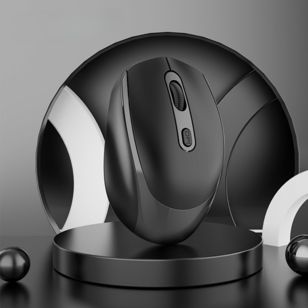 Chuột Không Dây Bluetooth 2.4G, Chuột Máy Tính Silent Click Êm Kết Nối USB Tặng Pin Và Lót Chuột HALU TECH WM01