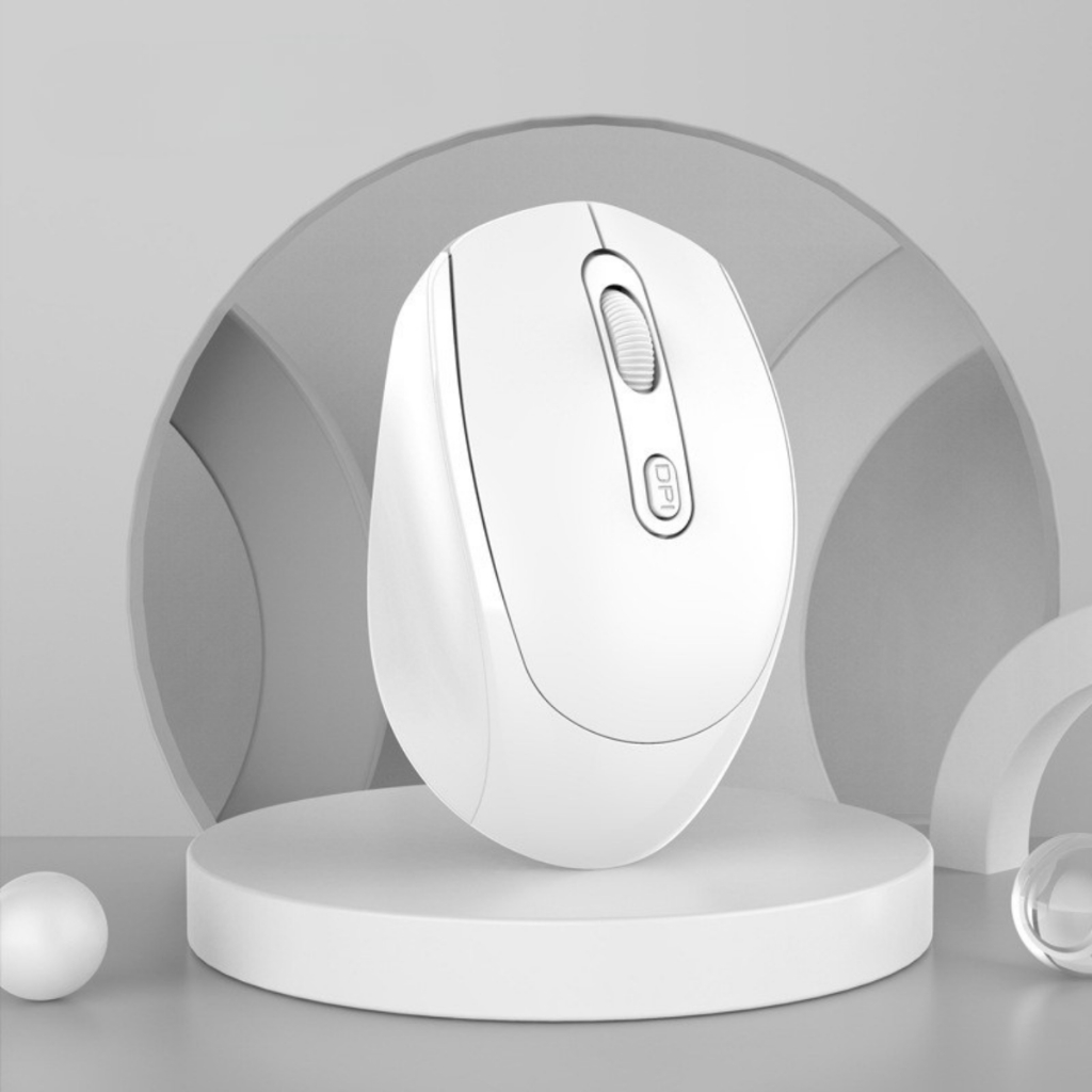 Chuột Không Dây Bluetooth 2.4G, Chuột Máy Tính Silent Click Êm Kết Nối USB Tặng Pin Và Lót Chuột HALU TECH WM01