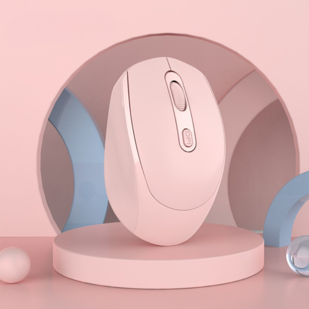 Chuột Không Dây Bluetooth 2.4G, Chuột Máy Tính Silent Click Êm Kết Nối USB Tặng Pin Và Lót Chuột HALU TECH WM01