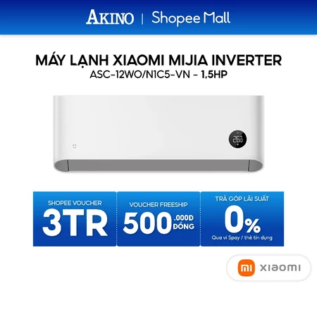 [Phí lắp đặt 0Đ HCM cũ] ASC-12WO/N1C5-VN I Máy Lạnh Xiaomi Mijia Pro Eco Inverter 12.000BTU/1.5HP/1.5Ngựa Model 2025