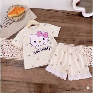 BỘ CỘC BÉ GÁI KITTY COTTON 4 CHIỀU MỀM MÁT 9-25KG
