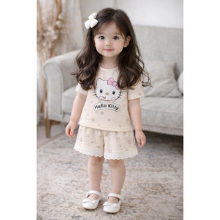 BỘ CỘC BÉ GÁI KITTY COTTON 4 CHIỀU MỀM MÁT 9-25KG