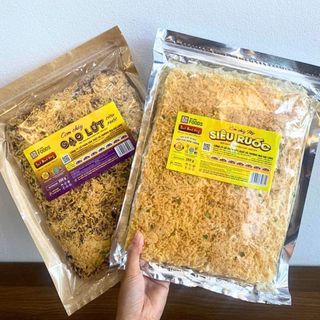 COMBO 2 VỊ CƠM CHÁY GIÒN RỤM [ 2 BỊCH MỖI BỊCH 250g, ĐỒ ĂN VẶT NHÀ ĐẠI LONG FOODS]