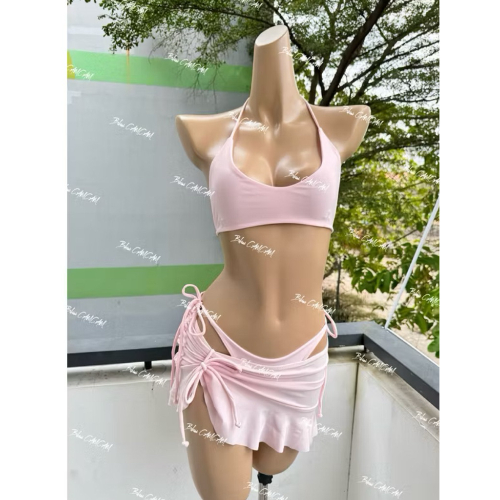 [HCM - Che Tên Sp] Bikini DTD 2 Mảnh Cổ Chữ U Quần Tam Giác