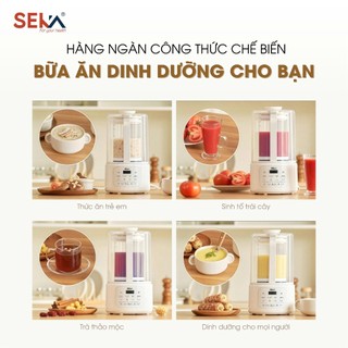 Máy làm sữa hạt SEKA E600 công suất 600W, xay nấu tự động, đa năng, giữ trọn dinh dưỡng, BH 12 tháng