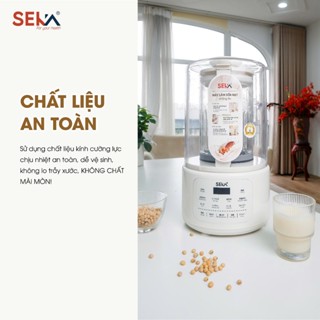 Máy làm sữa hạt SEKA E600 công suất 600W, xay nấu tự động, đa năng, giữ trọn dinh dưỡng, BH 12 tháng