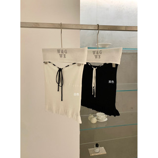𝐏𝐡𝐢𝐞𝐧 𝐖𝐆𝐖𝐄 | (Sẵn) w9274 Áo Quây Dây Luồn Dáng Peplum 2 Màu Đen Trắng