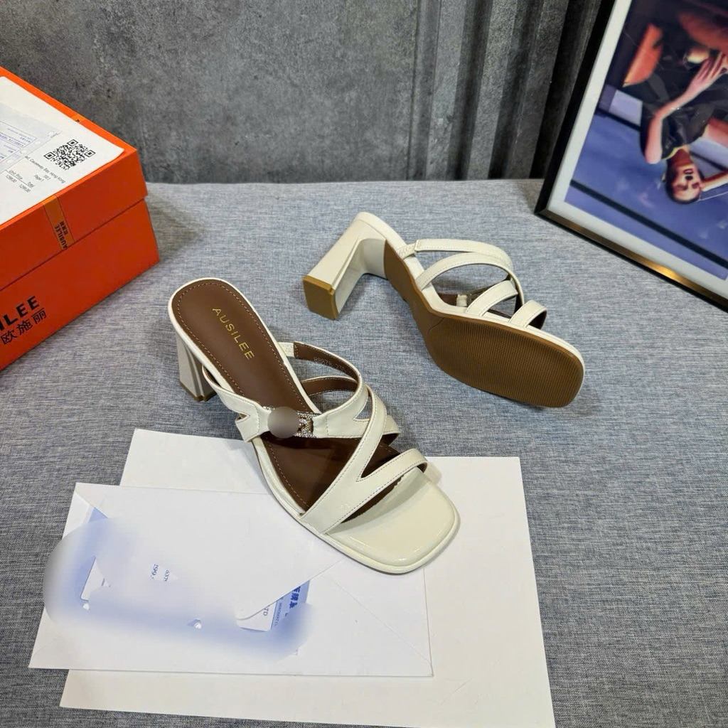 👠🕶️👜🎒…Guốc gót trụ