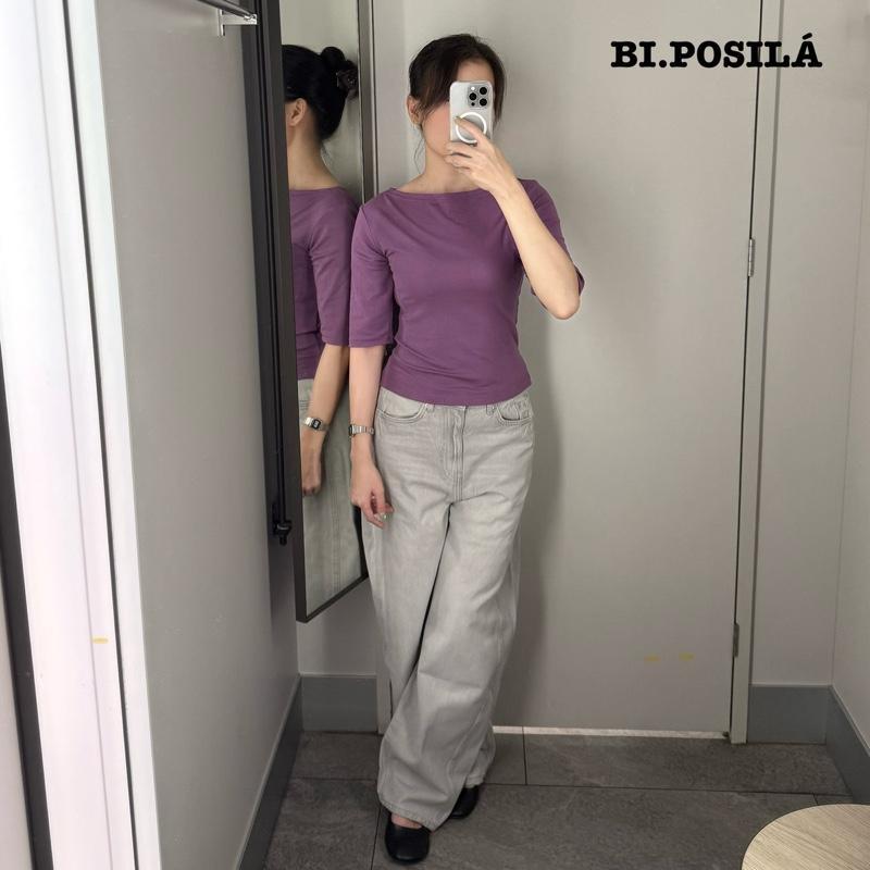 COTTON 2 CHIỀU - ÁO THUN CỔ THUYỀN TAY LỠ CHẤT VẢI COTTON 2 CHIỀU.