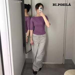 COTTON 2 CHIỀU - ÁO THUN CỔ THUYỀN TAY LỠ CHẤT VẢI COTTON 2 CHIỀU.