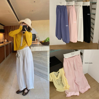 𝐏𝐡𝐢𝐞𝐧 𝐖𝐆𝐖𝐄 | w9023 Quần Thô Gấu Bèo Cạp Chun Dáng Bom Bí 4 Màu trơn