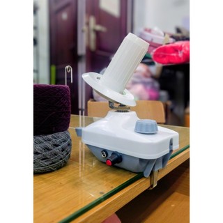 Máy quay quấn chiết len sợi chạy điện v1