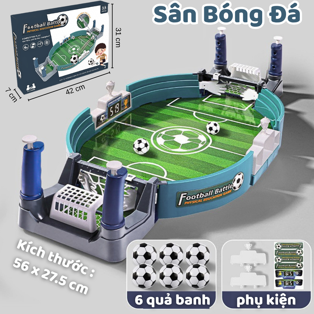 Bàn Sân Bắn Bóng Mini Cho Bé Bàn Chơi Bóng Đá Giúp Trẻ Rèn Luyện Nhanh Tay - Đồ Chơi Cho Bé PUKAPI