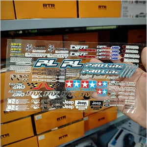 Tem Nhãn Logo In UV Siêu Ngầu Dành Cho Xe RC Drift 1:24 1:18 1:16, Tem Dán Điện Thoại, Máy Tính