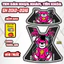 Bộ Tem Nhựa Nhám SH 2012 - 2016 Mẫu HELOKITTY- Thiết Kế Tinh Tế, Tạo Điểm Nhấn Sang Trọng Cho Xe.