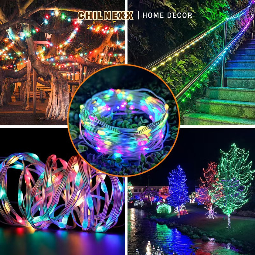 Đèn LED Giọt Lệ RGB CHILNEX  Where Feelings Recharge  nháy theo nhạc sử dụng trên điện thoại điều khiển trang trí nhà p