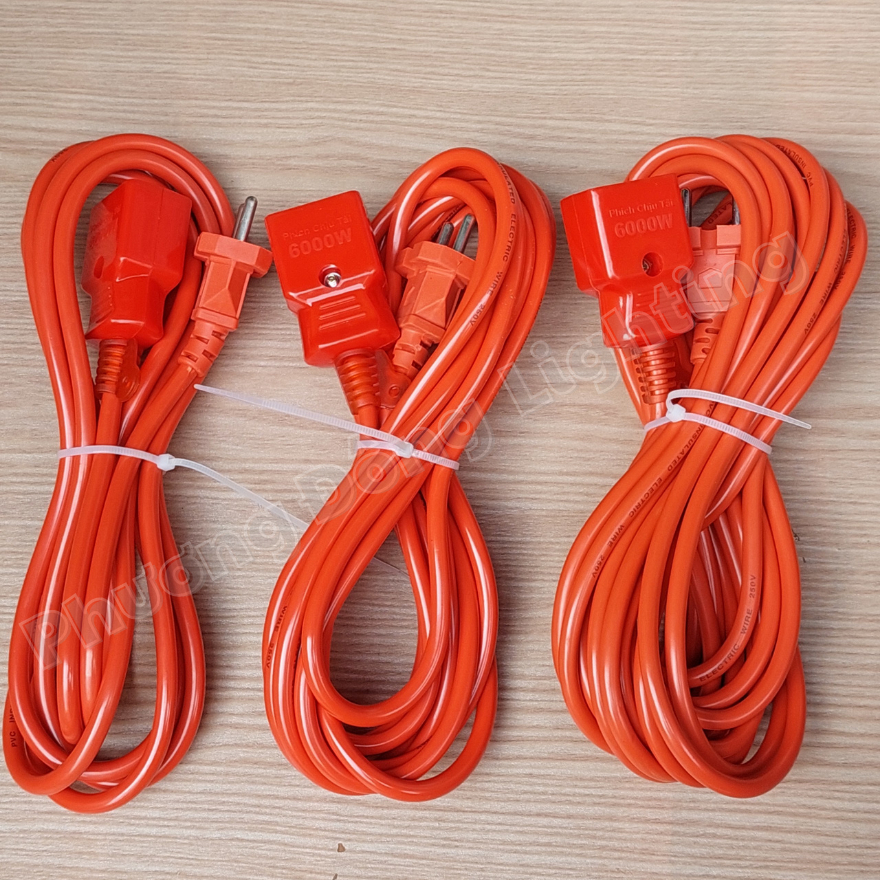 Phích âm liền dây chịu tải cao 6000w - 3m, 5m, 8m Siêu tải  An toàn Thuận tiện