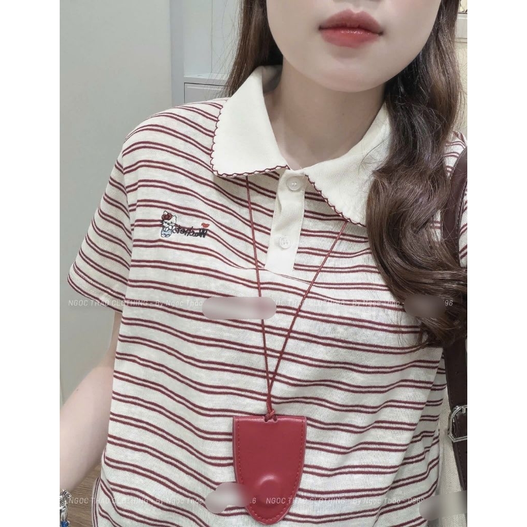 [𝑯𝒂 𝑨𝒏𝒉] Áo PoLo Kẻ Cổ Sen QCL1