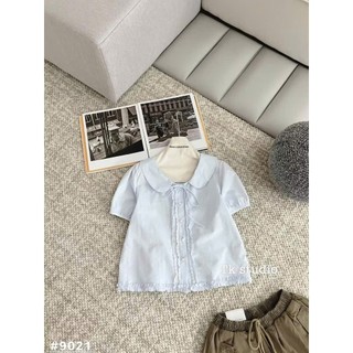 [𝑯𝒂 𝑨𝒏𝒉] Áo Sơ Mi Cộc Cổ Sen Cúc Ngọc QCL1