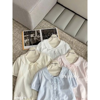 [𝑯𝒂 𝑨𝒏𝒉] Áo Sơ Mi Cộc Cổ Sen Cúc Ngọc QCL1