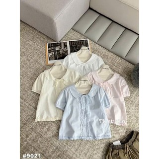 [𝑯𝒂 𝑨𝒏𝒉] Áo Sơ Mi Cộc Cổ Sen Cúc Ngọc QCL1