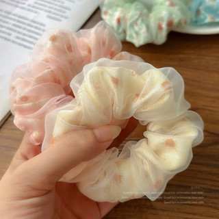 Scrunchies cột tóc vải dệt ánh kim lấp lánh bầu trời đêm cho bạn gái