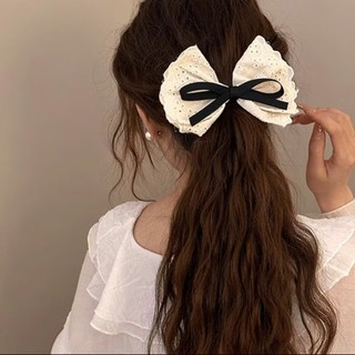 Kẹp tóc nơ tiểu thư vintage cho nàng bánh bèo