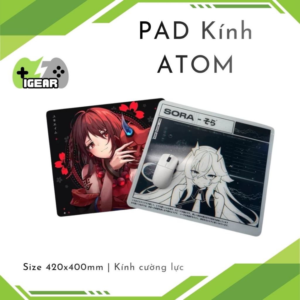 Lót chuột kính cường lực Atom - Speed | Shopee Việt Nam