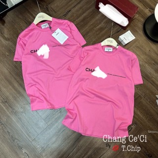 Áo Thun Nữ Màu Hồng Ngắn Tay Form Rộng QCCC Cao Cấp