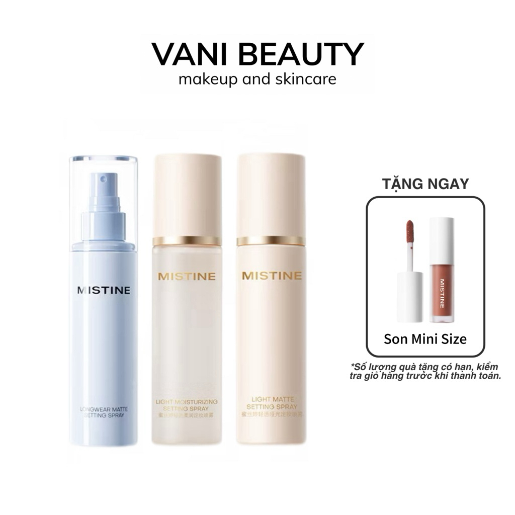 Xịt khoá nền Mistine Light Matte Setting Spray (100ml) | Shopee Việt Nam